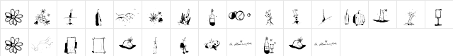 Fleur Aux Dents Regular  glyph index