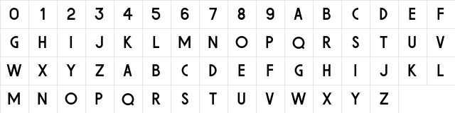 Meraki Regular  glyph index