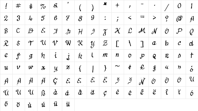 12Stepsmain Medium  glyph index