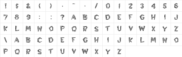 Hyppolit Regular  glyph index
