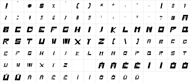 GAME _glm  glyph index