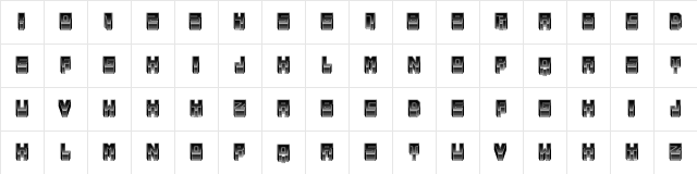 Metallic Soft Italic  glyph index