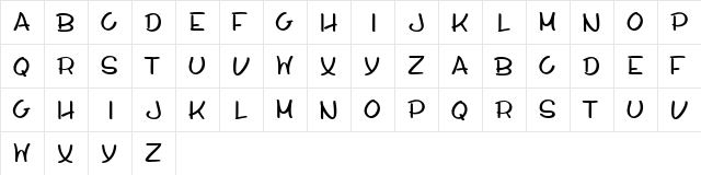 Whiteboard Modern Regular  glyph index