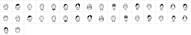 KR Barb's Class  Boys Regular  glyph index
