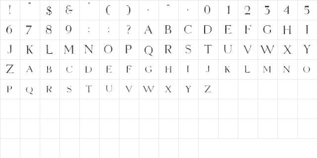 SlotSCapsSSK Regular  glyph index
