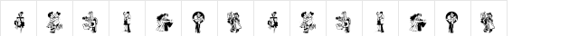 KR Kick Up Your Heels Regular  glyph index