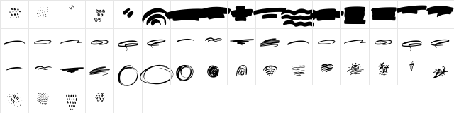 Summer Coast Extra Regular  glyph index