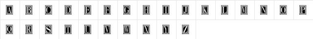 Capitular Moldurada 2 Regular  glyph index