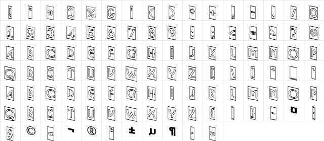 a_BosaNovaCmDnOtl Regular  glyph index