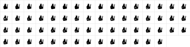 KR Triton Regular  glyph index