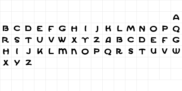 Ekberg Demo Regular  glyph index
