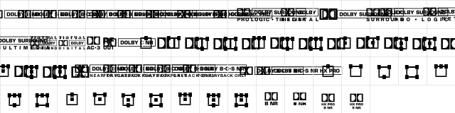 DDLogo Regular  glyph index