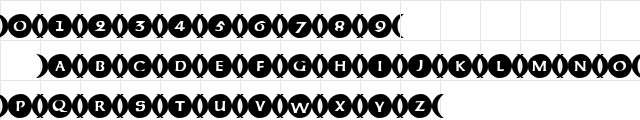 101! Triple Moon Solid Regular  glyph index