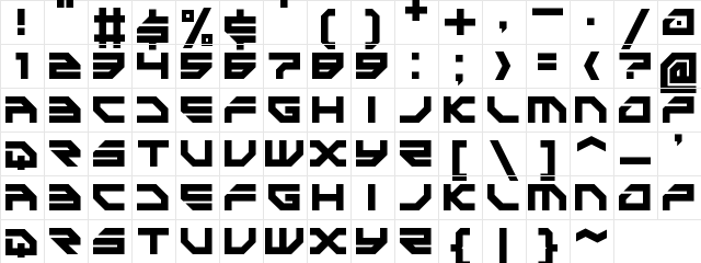 Game Battles Regular  glyph index