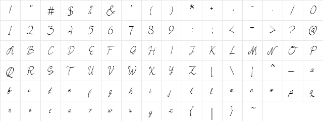 Queen Bee Regular  glyph index
