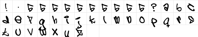 5 cent Regular  glyph index