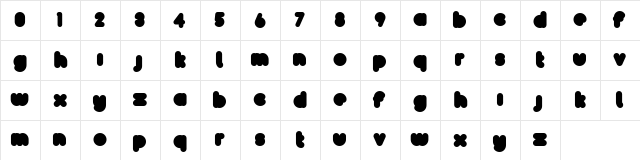 Bollard Fat  glyph index