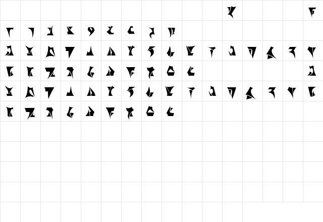BlaitsSSK Regular  glyph index