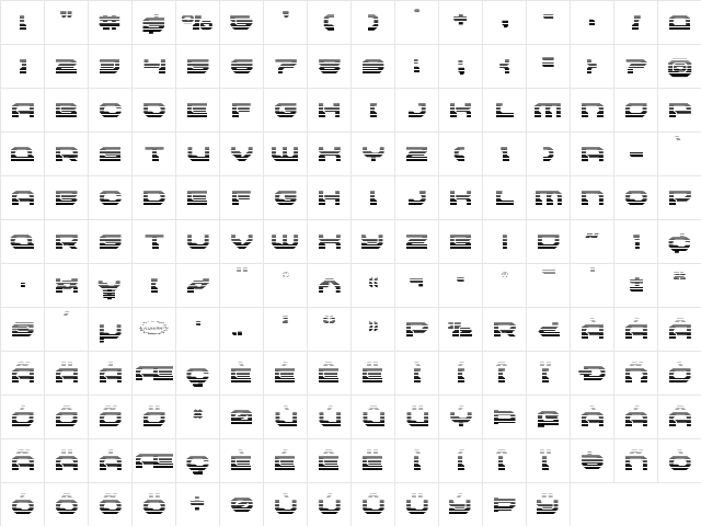 Pulsar Class Solid Gradient Regular  glyph index