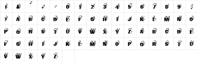 Salter Medium  glyph index