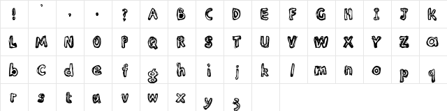 Inlines Rough  glyph index