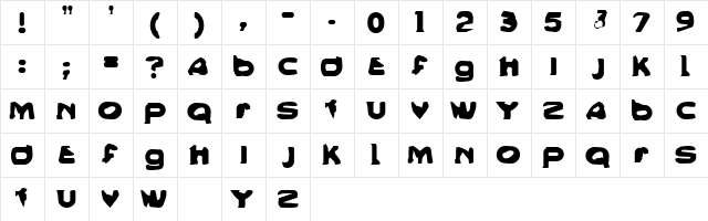 All You Can Eat Regular  glyph index