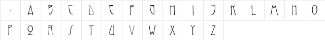 ReynoldsCaps Medium  glyph index