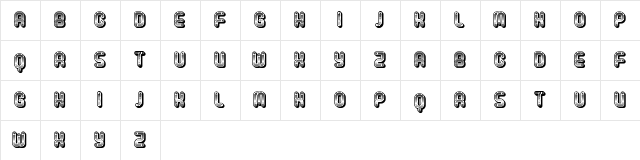Shape Regular  glyph index