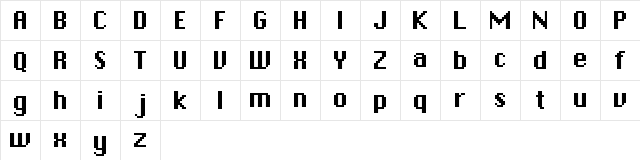 Chicpix Regular  glyph index