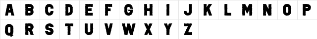 PUNK ROCK Color Fill  glyph index