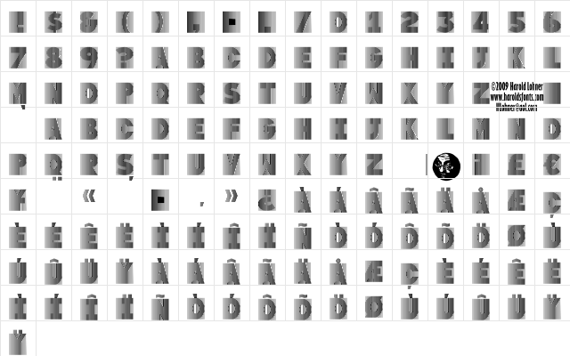 Good Vibes Regular  glyph index