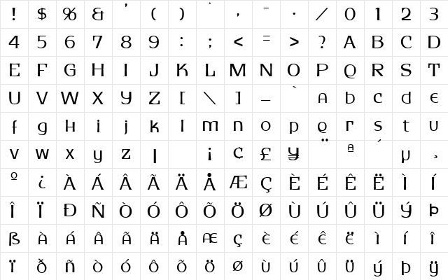 Hoarsen Normal  glyph index
