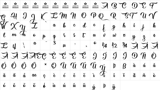 Girls got Rhythm Personal Use Regular  glyph index