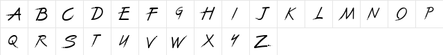 Pincel 2 Plain Regular  glyph index