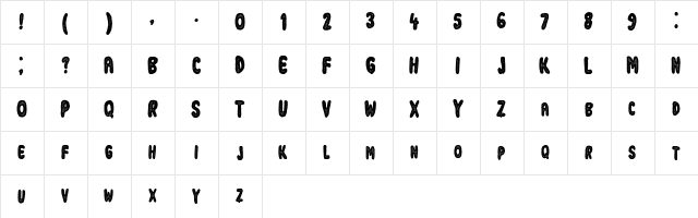 Industrial Revolution Regular  glyph index