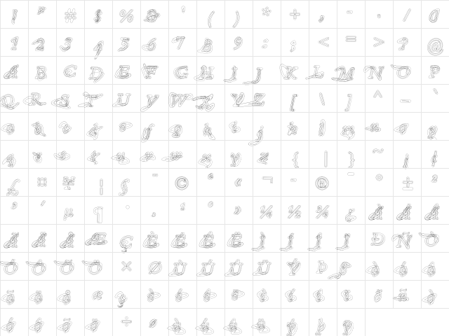 F2FHaakonsen LT Std Regular  glyph index