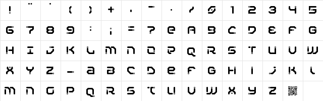 Xiaxide Regular  glyph index