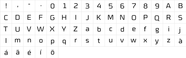 Cube Light  glyph index