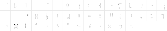 DIY Skeleton  glyph index