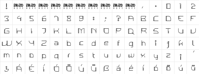 Individigital Thin Regular  glyph index
