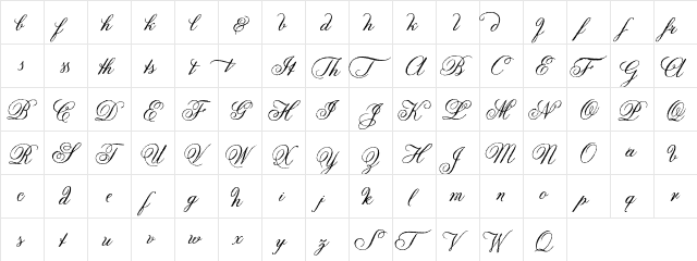 AngliaOldeEnhancements Regular  glyph index