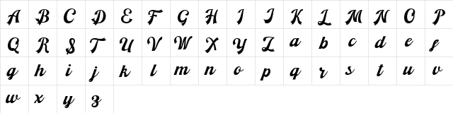 Lekcra Crubop Free Regular  glyph index