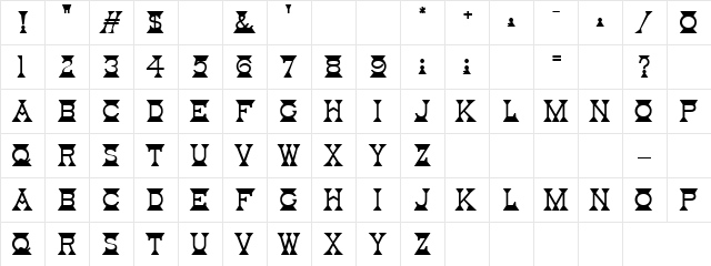 Body Spray Regular  glyph index