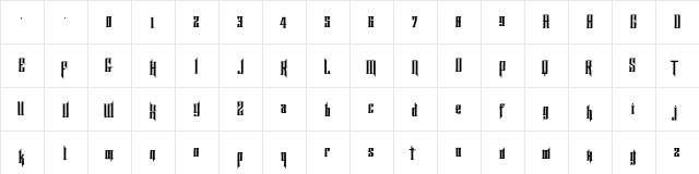 BTX-ORNSTEIN ORNSTEIN  glyph index