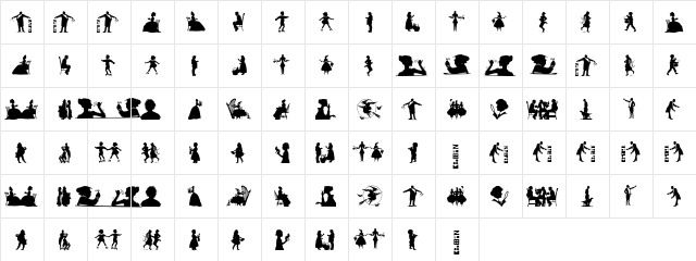 Silhous Regular  glyph index