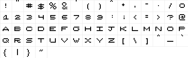 Lie Low Regular  glyph index