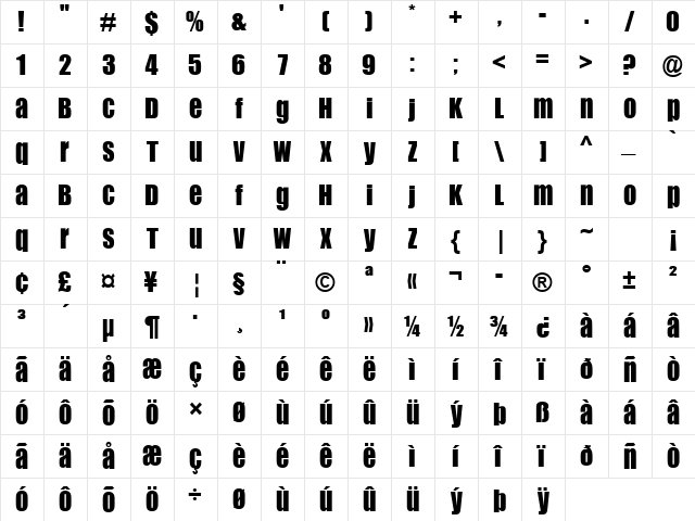 Flip Flop Normal  glyph index