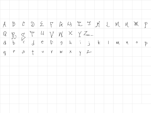 BlackbookTwo Regular  glyph index