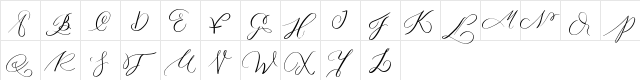 MONOGRAM X Regular  glyph index