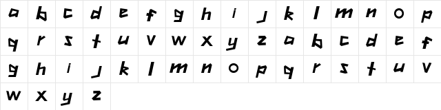 everyone Regular  glyph index